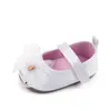 Första Walkers Baby Girl Shoes Toddler Född icke-halkspetsbåge Princess Flat Walker 0-2 år Tillbehör