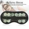 Eye Massager Natural Jade Stone Germanium Mask Magnet Therapy Sleeping Eyeshade Health Care 231102