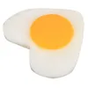 Parti dekorasyon haşlanmış yumurta simüle omlet öğrenci süsleri pvc hayat benzeri kızarmış