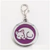 Colliers de chien Laisses Colliers de chien en alliage de zinc pour animaux de compagnie époxy couleur collier d'étiquette de chat pendentif en métal vierge fournitures créatives sont disponibles en M Dhnrd