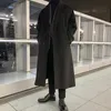 Männer Wolle Mischungen Winter Männer Dicke Wolle Staub Mäntel Koreanischen Stil Streetwear Männlichen Lose Einfarbig Warme Trenchcoat Hohe qualität Windschutz 231102