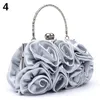 Evening Bags Handbag Womens Tote Bag Rose Flower Pattern Clutch for Women Party Bridal Bolsa Feminina Bolso Mujer 231101