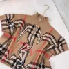 Nya höststickade flickor Poncho Multi Color Plaid Baby Clothing Size S M L High Collar Kids Jacket nov05