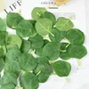 Dekorativa blommor 100st Silk Eucalyptus Leaf Green Fake Plant Artificial For Wedding Home Decor Birthday Cake Christmas Wreath