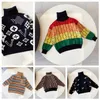 Automne et hiver nouveau pull à col roulé classique pour enfants à manches longues tricot nouveau loisirs commerce extérieur fan de mode vêtements pour enfants taille 90-150 cm f2