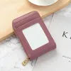 Card Holders Protect Case ID Bank Purse Women Men Leather Holder Wallet Multi Business Zipper