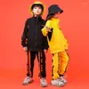 Abbigliamento da palcoscenico Ballo per bambini Costumi moderni Hip Hop per ragazze Ragazzi T-shirt jazz Pantaloni Cappotto Abito da spettacolo Ballo da sala