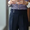 Ternos masculinos 2023 primavera outono negócios formal wear calça roupas casuais calças de escritório masculino calças retas hombre i241