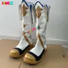 ゲームGenshin Impact Sucrose Cosplay Shoes Halloween Party Fancy Boots Made Size 34-44許容可能なカスタムサイズコスプレ