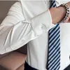 Camicie casual da uomo Primavera formale a righe Business White Work Office Camicia classica da uomo Abito da uomo a maniche lunghe Solid Plus Size 3XL