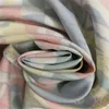 치마 2 조각 세트 여자 색상 대비 격자 무늬 빈티지 프린트 디자인 라인 칼라 짧은 슬리브 블라우스 하이 허리 반 치마