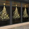 Wall Stickers 1Pack Christmas Tree Window Clings for Glass Xmas Decals Home Decorations Holiday Decoration Party 231101