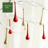 Party Decoration Mushroom Water Drop Christmas Ornament Plastic Cute Pendant Matte Bubble Ball Wedding Holiday Home