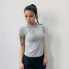 Yoga kläder kvinnor Sexiga toppar Gymtröjor Träning Running Sport T-shirts Beskabla fitness sportkläder