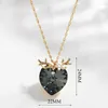 Pendant Necklaces Heart Made With Crystals From Austria For Woman Valentine's Day Jewelry Of The Sea Necklace Girls Bijoux