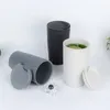 Copos de café com tampas palha de trigo reutilizável copo portátil doméstico água e leite presentes de viagem atacado