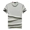 Men's T Shirts Summer Embroidery Cotton White T-Shirt Men Short Sleeve Top Shirt Homme Masculine Tees