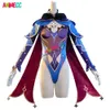 Costume de jeu Genshin Impact Mona pour filles et femmes, robe Sexy de fête de carnaval d'halloween, uniforme de perruque de Cosplay, tenue de cosplay