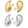 Stud Chunky Ear Cuff Waterproof PVD Stainless Steel Hypoallergenic Earrings Statement Ear Clip GC2433 240306