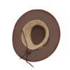 Berets Cool Cowgirl Hat Oddychający letni kod filtrowy ręcznie tkany kowbojski preria