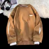 Heren Hoodies Noestamal Suède Truien Sweatshirts Man Losse Grote Maat Koreaanse Mode Spleet Mouwen Streetwear Harajuku Hip Hop Sweatshirt