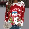 Women's Hoodies Trend Christmas Sweatshirt Sweater For Women Comfortable Teen Girls Long Sleeve Cute Reindeer Graphic Xmas Shirts