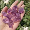 Decorative Objects Figurines 100500G Natural Amethyst Stones Rough Mineral Crystal Specimendecorative D Dhmgg