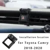 トヨタカムリXV70 2021 2022 2018 2019カースタイリングブラケットGPSスタンド回転可能なサポートモバイルアクセサリーQ231104のカーホルダーカーフォンホルダー