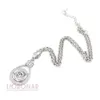 Hele Snap Sieraden Verwisselbare Crystal Snap Hangers Ketting Fit 18mm Drukknopen Sieraden Bijoux Collier2377