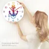 Horloges murales Vintage ancre mer minimaliste Quartz muet océan marin signe maison décorative arrondie suspendue montre marine cadeau