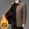 Men's Jackets M-4XL High-quality Middle-aged Stylish And Handsome Casual Jacket Autumn Winter Fleece Trench Coat