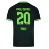 Qqq823 24 Vfl Wolfsburg maglie da calcio Weghorst Steffen Brekalo 2023 2024 maglia da calcio Arnold Xaver Mbabu Guilavogui Mehmedi Roussillon