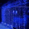 Saiten 3X2/3X3/6X3M LED Vorhang Licht 8 Modi Weihnachten Fenster Fee Mit Fernbedienung Outdoor Eiszapfen Für Urlaub Dekor