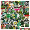 Skórki do telefonów komórkowych Naklejki 50pcs hip hop raper MF Doom Singer Iti DIY deskorolka laptop gitarowe Zabawki Zabawki dla fanów dzieci DHXE0