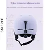 Ski Goggles SKIFREE Unisex ski helmet Certificate Half-covered Anti-impact skiing helmets For Adult and Kids Snow Safety Snowboard Helmet 231102