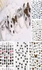 7 stylów koronkowe lampart kolor Kolor Butterfly Paznokcie Naklejki Holograficzne gradient motyli paznokci naklejki DIY Manicure Deco8680000