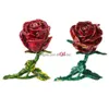 Jewelry Stand Creative Alloy Rose Flower Storage Box Faux Diamond Rings Earrings Case B36D Drop Delivery Packaging Display Dhgarden Dh3Kh