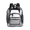 Backpack Heavy Duty Comfortable Clear Men Women Large Capacity Mobile Phone PVC Waterproof Double Zipper Water Resistant