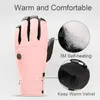 Ski Gloves TERROR Winter Women's Gloves Snowboard Waterproof Ski Gloves Warm Thick Five-Finger Winter Cycling Professional Protective Gear 231102