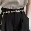 Belts Metal Stars Waist Chain Belt Y2K Silver/Golden Girls Punk Hip-Hop Skirt Dress Jeans Decorative Waistband Jewelry