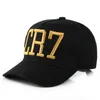 Cristiano Ronaldo Cr7 Baseball Cap Bawełna Regulowana 3D Haftowa Kość Snapback Hat Men Men Kobiety HATS HATS HCS302