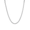 Chains Hip Hop 3mm Thin Cuban Curb Link Mens Miami Stainless Steel Chain Necklace
