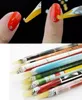 200pcs التقاط up Rhinestone Pens Pen Wooden Wax Pen Nail Manicure أداة عشوائية اللون KD19601010