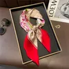 Nouveau foulard en soie foulards pour femmes hiver luxueux écharpe haut de gamme classique lettre motif concepteur châle foulards