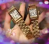 Top no time business svizzera orologi da donna quadrante quadrato romano orologio da polso in acciaio inossidabile cassa in oro rosa argento ultra sottile movimento al quarzo braccialetto orologio regali