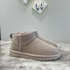 Botas designer para mulheres pele de carneiro homens bota mini mulheres inverno luxlury ug bota pele chinelo tornozelo sapatos de lã couro real marca clássica casual