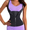 Supporto per la vita Gancio regolabile Cintura dimagrante Corsetto Cerniera Sauna Cellulite Cincher Body Shaper Pancia Pancia Addome Controllo Bruciare i grassi