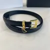 Women's Designer Belt Women's Fashion leather Belt Casual high quality small belt width 1.8cm with box