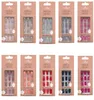 Whole Nails Art Fake Nail Tips False Press on Coffin with Glue Stick Designs Clear Display Short Set Full Cover Artificial Squ2734495