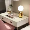 Bureaulampen Scandinavisch ontwerp Modern creatief slaapkamer nachtkastje Bal gouden tafellamp Eenvoudige mode studeerkamer Glazen bureaulamp voor woonkamer Q231104